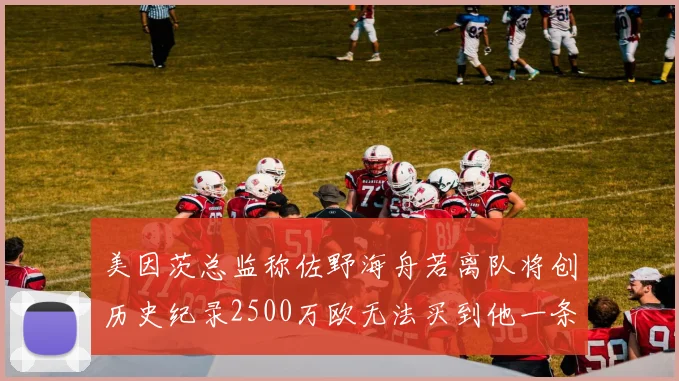 美因茨总监称佐野海舟若离队将创历史纪录2500万欧无法买到他一条腿